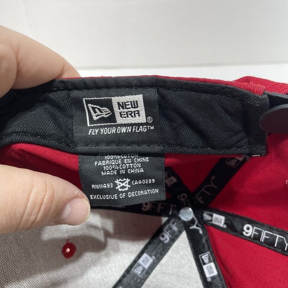 Miami Heat New Era 9FIFTY Hardwood Classics Snapback Red NBA Adjustable Hat cap - Picture 7 of 10